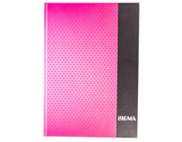 SIGMA Kniha záznamní A4 80 listů linkovaná růžová 1 ks