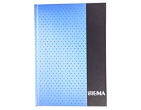SIGMA Kniha záznamní A5 80 listů linkovaná modrá 1 ks