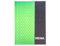 SIGMA Kniha záznamní A6 80 listů linkovaná modrá 1 ks