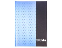 SIGMA Kniha záznamní A6 80 listů linkovaná zelená 1 ks