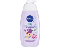 NIVEA Girl 3v1 dětský sprchový gel 500 ml