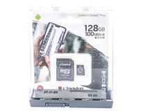 Karta paměťová Kingston Micro SD s adaptérem 128GB 1ks
