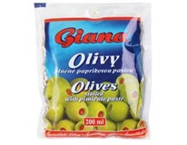 Giana Olivy zelené s paprikou 6x195g