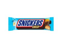 Snickers Crisp mléčná čokoláda plněná karamelem, arašídy a křupavou rýží 24x40g