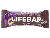 Lifebar Raw BIO Plum in choco Švestka/ čokoláda tyčinka 1x40g