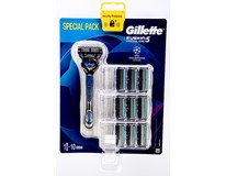 Gillette Fusion ProGlide Holicí strojek +10 náhradních hlavic 1x1ks