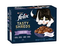 Felix Tasty Shreds pro kočky hovězí/kuřecí/losos/tuňák 12x80g
