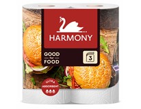Harmony Kuchyňské utěrky Good for Food 3-vrstvé 2 ks