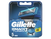Gillette Mach3 Turbo Hlavice holicí náhradní 1x5ks