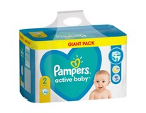 Pampers Active Baby Plenky velikost 2 (4kg-8kg) 1x96ks Giant Pack