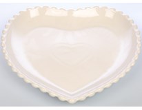 Podnos Tognana Big Heart/ Srdce Ornament Pearl porcelán 26cm 1ks