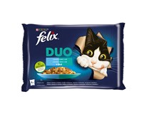 Felix Fantastic Duo Kapsička pro kočky treska/losos 4x85g