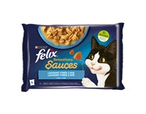 Felix Sensations Sauces Kapsy pro kočky treska+sardinka 4x85g