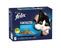 felix Fantastic Kapsička pro kočky losos/platýs/tuňák/treska 12x85g