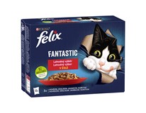 felix Fantastic Kapsička pro kočky kuřecí/hovězí/králičí/jehněčí 12x85g