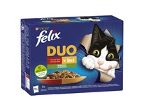 felix Fantastic Duo Kapsy pro kočky lahodný výběr v želé se zeleninou 12x85g