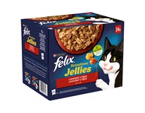 felix Sensations Kapsička pro kočky hovězí/kuřecí/kachní 24x85g