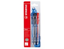 Pero kuličkové STABILO liner 308 F (modrá, černá, červená) 3ks
