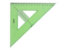 Trojúhelník pravoúhlý s ryskou Luma zelený 1ks
