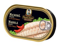 FRANZ JOSEF KAISER Makrela filety v oleji s tabasco 170 g
