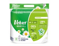 Velvet Toaletní papír Ecoroll heřmánek 3-vrstvý 33,9m 4ks