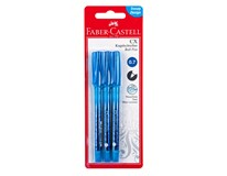 Pero kuličkové Faber-Castell CX 0,7mm modré 3ks