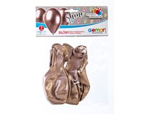 Balónek Smartballoons Shine Rose Gold 33cm 5ks