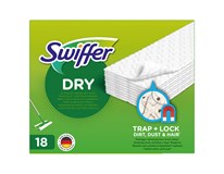 Utěrka podlahová - náhradní náplň na smeták Swiffer Dry 18ks