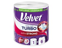 Velvet Turbo Kuchyňské utěrky 3vrstvé 78,2 m 340 útržků 1 ks