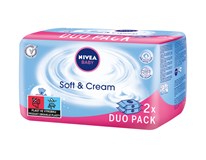 Nivea Baby Soft&Cream Ubrousky čistící duo 2x63 ks