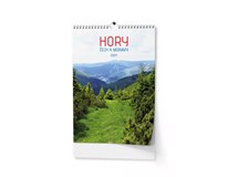 Kalendář nástěnný Hory Čech a Moravy A3 1ks