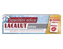 Lacalut White Zubní pasta 1x75ml + dentální nit 1x1ks