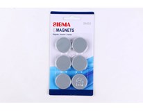 Magnety Sigma 32mm stříbrné 6ks