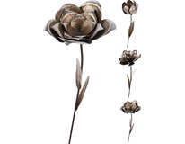 Květina kovová - zahradní dekorace 1ks