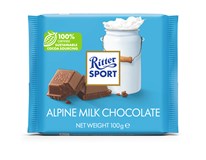 Ritter Sport Alpenmilch Čokoláda mléčná 100 g
