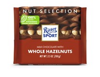 Ritter Sport Čokoláda mléčná s celými ořechy 100 g