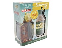 Letní nápojový set (Jacobs Krönung instantní káva 200g+ sklenice s brčkem)