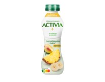 Danone Activia Broskev/ Ananas/ Banán Nápoj bez přidaného cukru chlaz. 8x270g