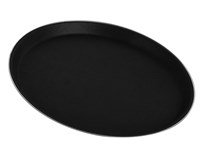 PINTINOX Podnos protiskluzový kulatý s okrajem nerez pr. 40,5 cm černý 1 ks