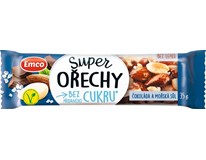 Emco Tyčinka Super ořechy Čokoláda a mořská sůl bez lepku 35 g