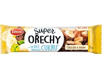 Emco Tyčinka Super ořechy Čokoláda a banán bez lepku 35 g