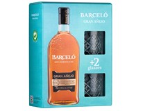 Barceló Gran Anejo 37,5% 1x700ml + 2 skleničky