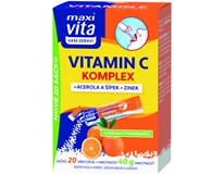 Maxi Vita Vitamin C + Acerola a šípek + zinek 20 sáčků 1x40g