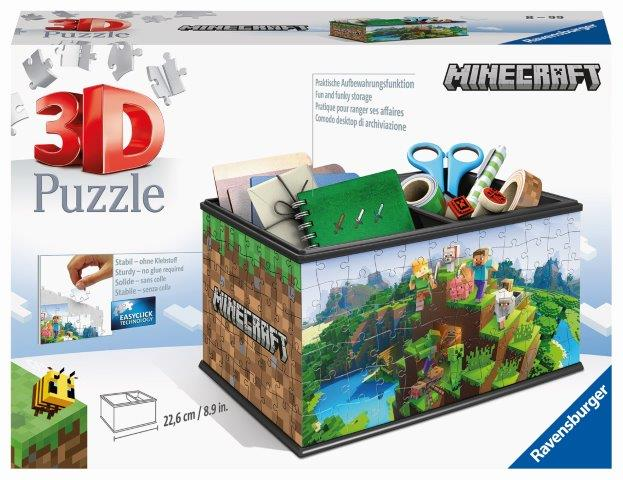 Puzzle 3D Úložná krabice Minecraft 216 dílků 1 ks