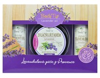 Body Tip Lavender Oil dárková sada (sprchový gel 250ml+tělové mléko 250ml+krém 200ml) kazeta