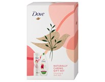 Dove Glowing dárková sada (sprchový gel 225ml+tělové mléko 250ml) kazeta