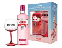 Gordon's Pink 37,5% 1x700ml + sklenice