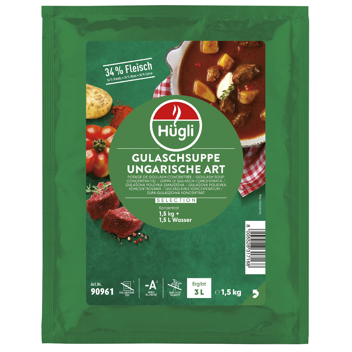 Hügli Polévka gulášová 1,5 kg