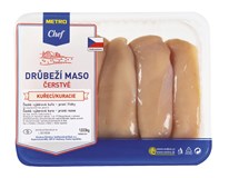 METRO Chef Výběrový kuřecí prsní řízek bez kůže ochranná atmos. chlaz. 1 kg