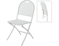 Židle skládací 47x53x88cm bílá 1ks